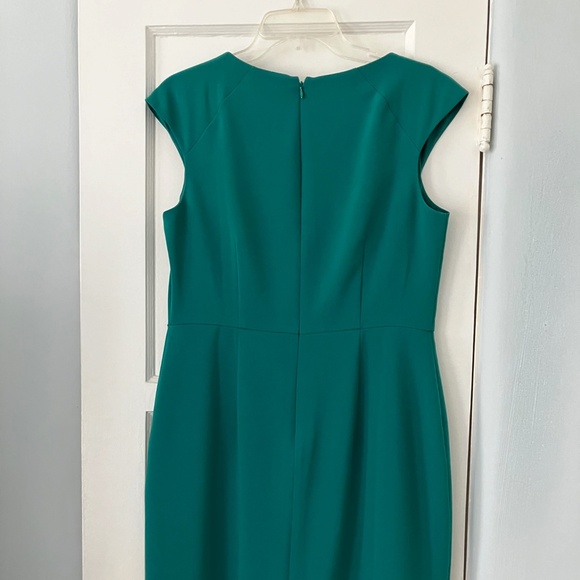 Ann Taylor Dress New Kelly Green Silky Sheath - Picture 2 of 9